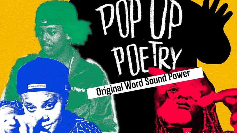 Opal 22 Pop Up Poetry event poster design, by On Poynt Creative