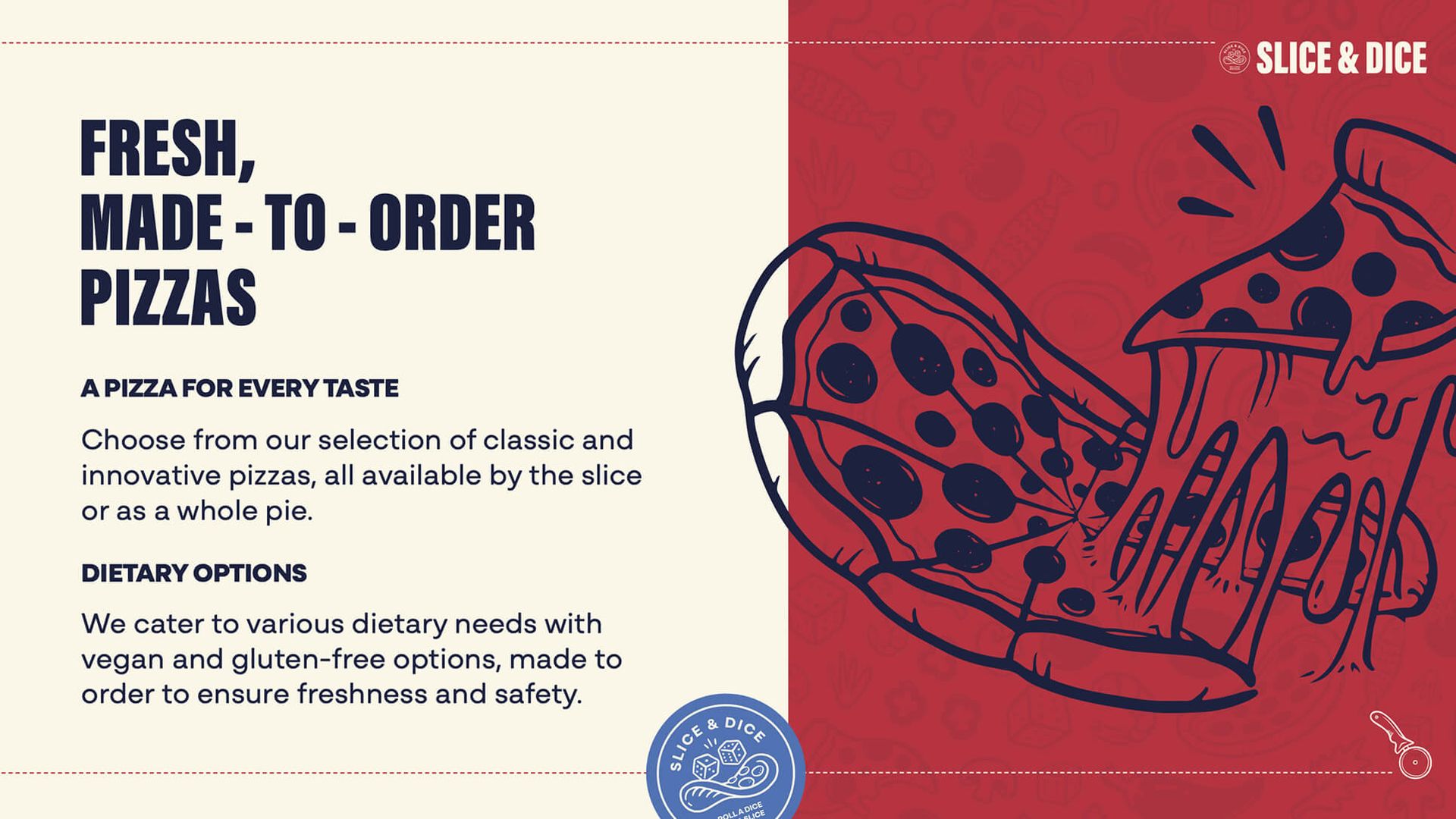 Slice & Dice packaging branding design, by On Poynt Creative