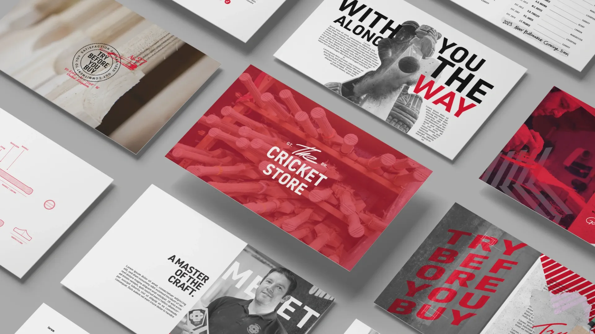 Brand identity design portfolio for The Cricket Store by On Poynt Creative branding studio