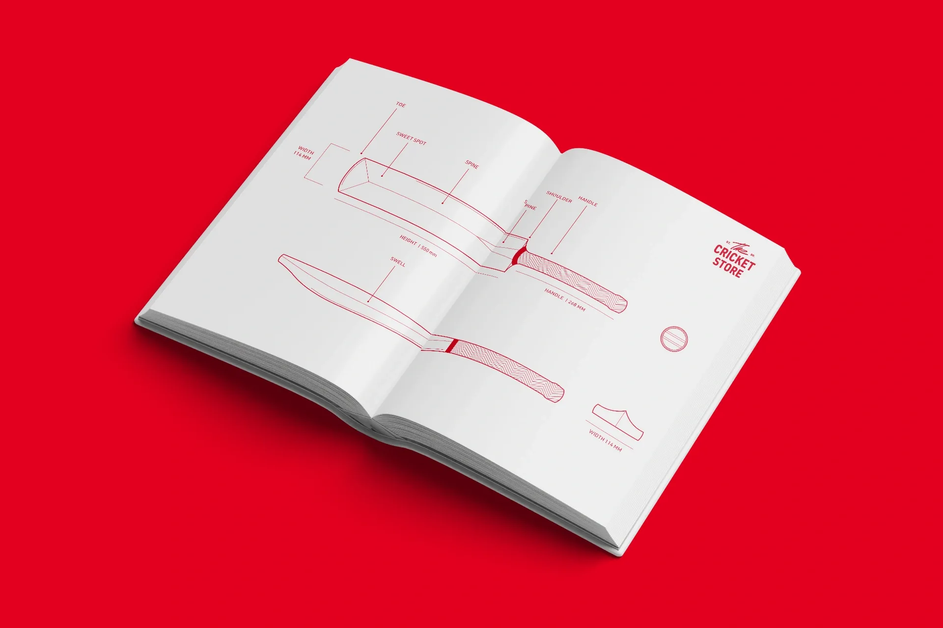 Brand style guide and guidelines design for The Cricket Store by On Poynt Creative