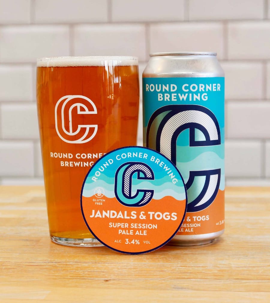 Round Corner Brewery beer can range packaging design, by On Poynt Creative